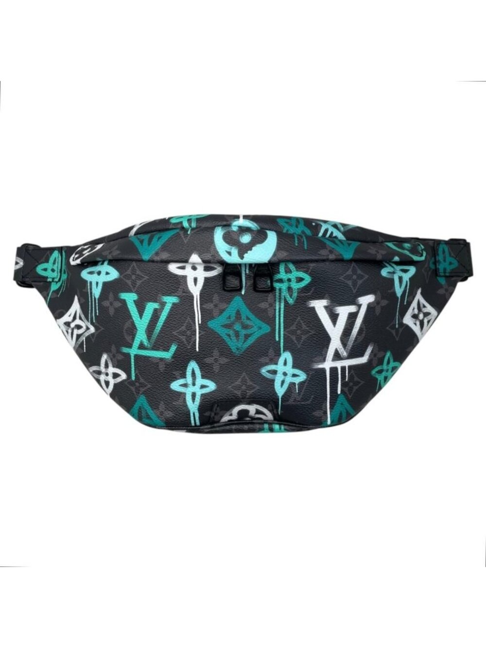 Louis Vuitton Belt Bag Discovery PM Monogram Eclipse Graffiti Black Blue White